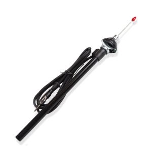 356 A, B und C Teleskopantenne mit roter Spitze - Chrom